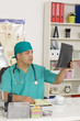 Medical doctor in the office