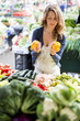 Young woman at the market
