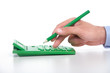 The businessman and calculator