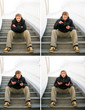 displeased man with phone. Bad connection