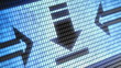 download icon on screen. Looping.