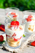 Tiramisu of strawberries
