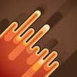 Vector: Retro graphic with abstraction. Retro graphic with abstraction.