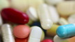 Panning over closeup of pills