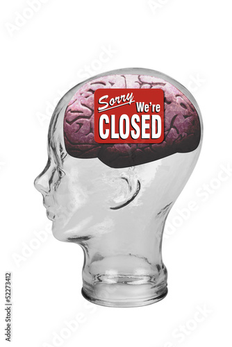 Photo: Brain Closed. Brain Closed.