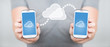 Cloud computing connection concept