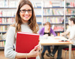 Girl holding a book