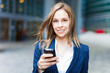 Woman using a cell phone