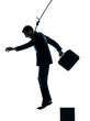 Foto: business man suicidal hanging silhouette business man suicidal hanging silhouette