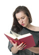 Foto: Frau mit Buch Frau mit Buch