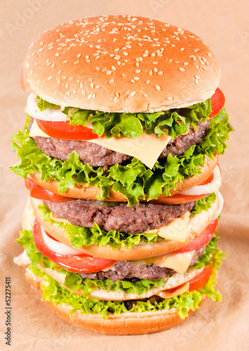 Photo: Huge hamburger Huge hamburger