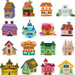 Vector: set of house icons set of house icons
