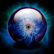 Crystal Ball with all seeing eye