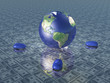 Earth with computer mice upon doillar surface