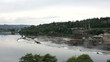 Willamette Falls in Oregon City with Hydro Electric Facility