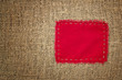 Photo: Burlap with patch Burlap with patch
