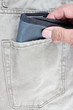 wallet in jeans pocket