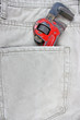Jeans pocket with spanner