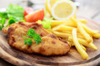 Schnitzel mit Pommes Frites