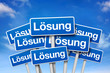 Photo: Schilder mit Lösung Schilder mit Lösung