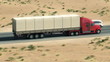 Truck on highway