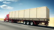 Truck on highway