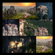 Roussanou Monastery at Meteora Monasteries in Trikala region, Co