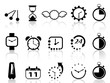 time concept icons set