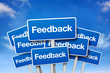 Schilder mit Feedback