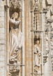 Gothic medieval facade of City Hall on Grand Place