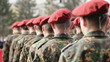 March-past soldiers