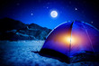 Camp at night