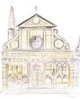 facade of Santa Maria Novella in Florence