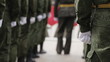 March-past soldiers