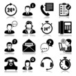 Vektor: Icons set with reflection: support Icons set with reflection: support