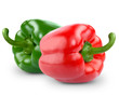 Photo: green and yellow peppers green and yellow peppers