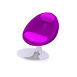 Modern luxury chair in purple