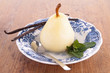 Photo: poached pear with syrup poached pear with syrup