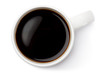 Photo: White ceramic coffee mug. Top view. White ceramic coffee mug. Top view.