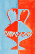 stylized image of vase
