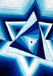 abstract geometric triangular ornament