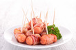 sausage wrapped in bacon