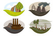 Vektor: Global problem of pollution on the earth. Global problem of pollution on the earth.