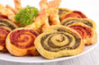 assortment of puff pastry