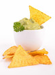 guacamole and tortilla chip