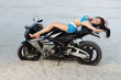 Alluring young caucasian woman