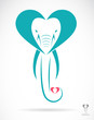 Vector: Vector image of elephant on white background Vector image of elephant on white background