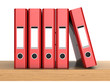 Illustration: five ring binders five ring binders