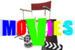 Colorful three-dimensional movies. Behind the directing chair