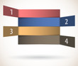 Vector: Abstract numbered rows in perspective Abstract numbered rows in perspective